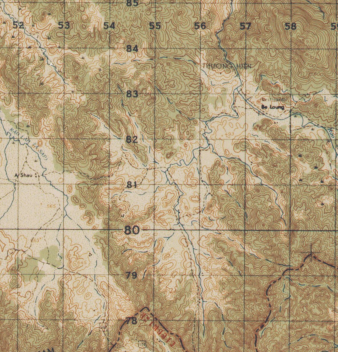 Vietnam War Map 1967 MADAGUI LAM DONG Province 6531 - IV L7014 By A.M.S